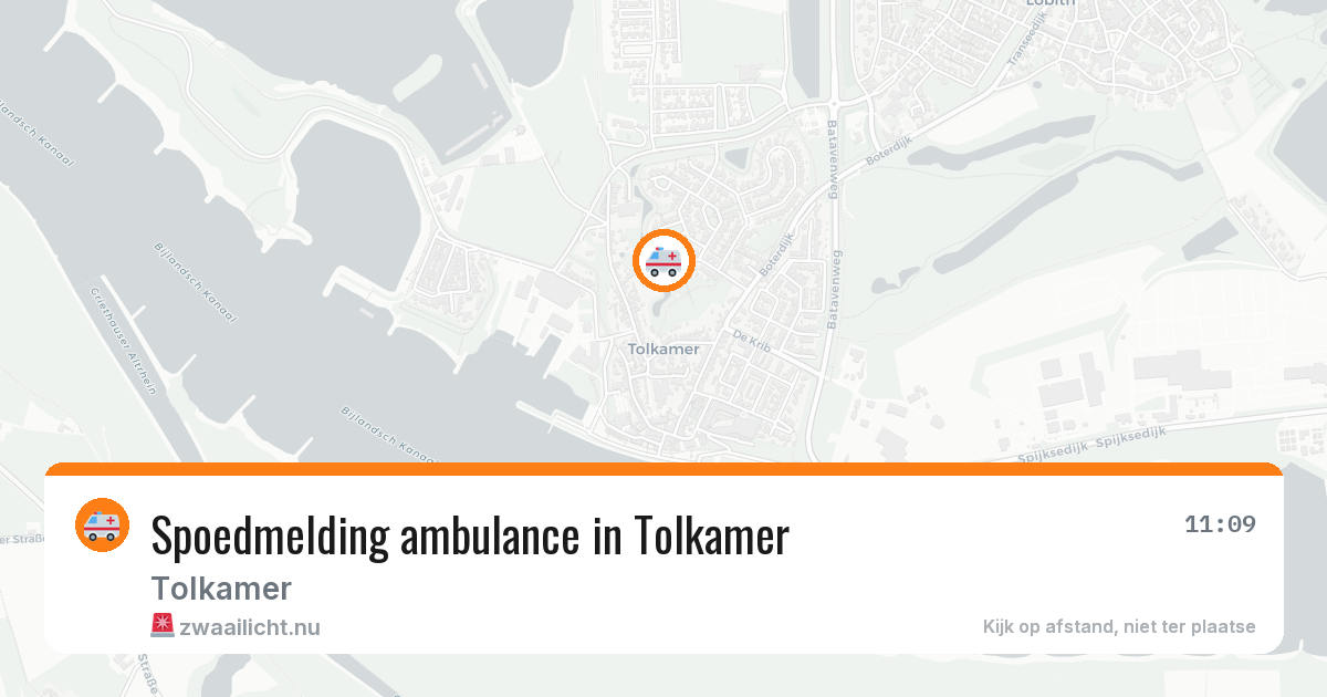 Spoedmelding ambulance in Tolkamer — 10 jul 2026