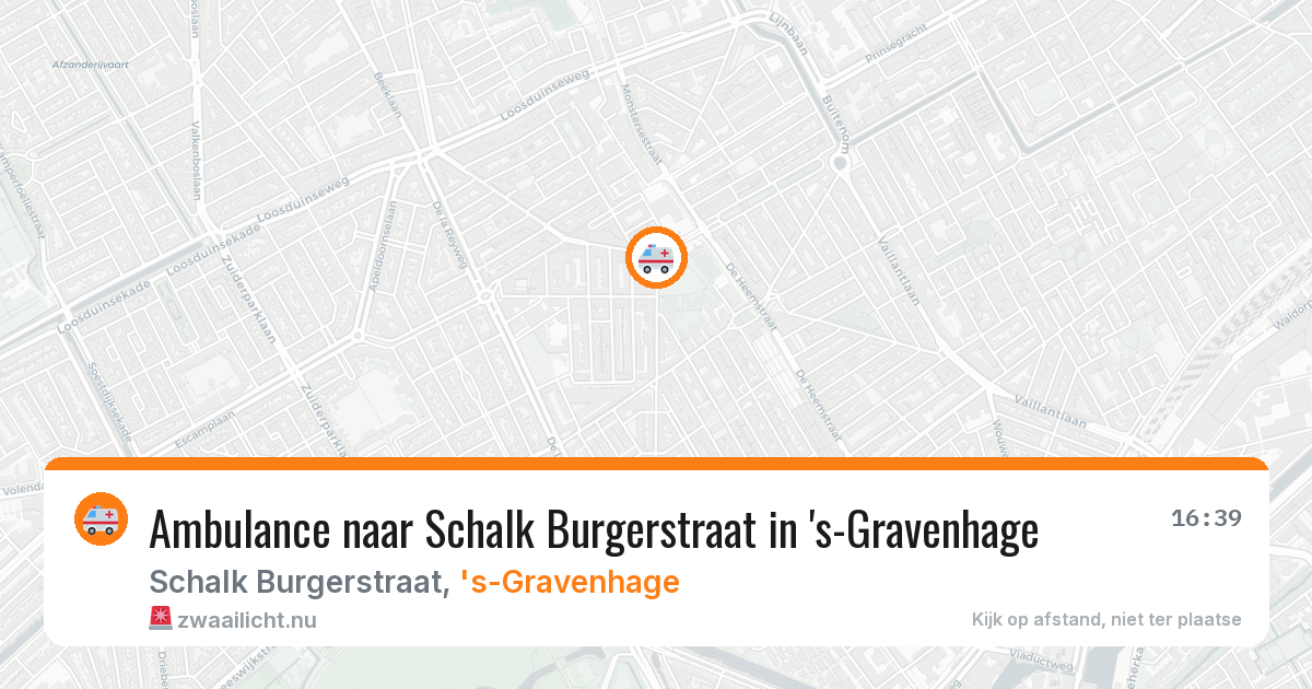 Ambulance naar Schalk Burgerstraat in 's-Gravenhage — 8 jun 2026