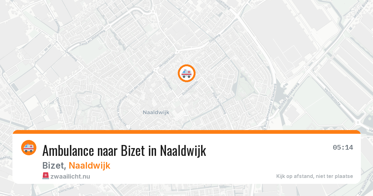 Ambulance naar Bizet in Naaldwijk — 27 jul 2026