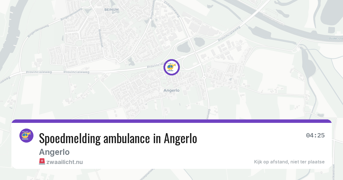 Spoedmelding ambulance in Angerlo — 17 jul 2026