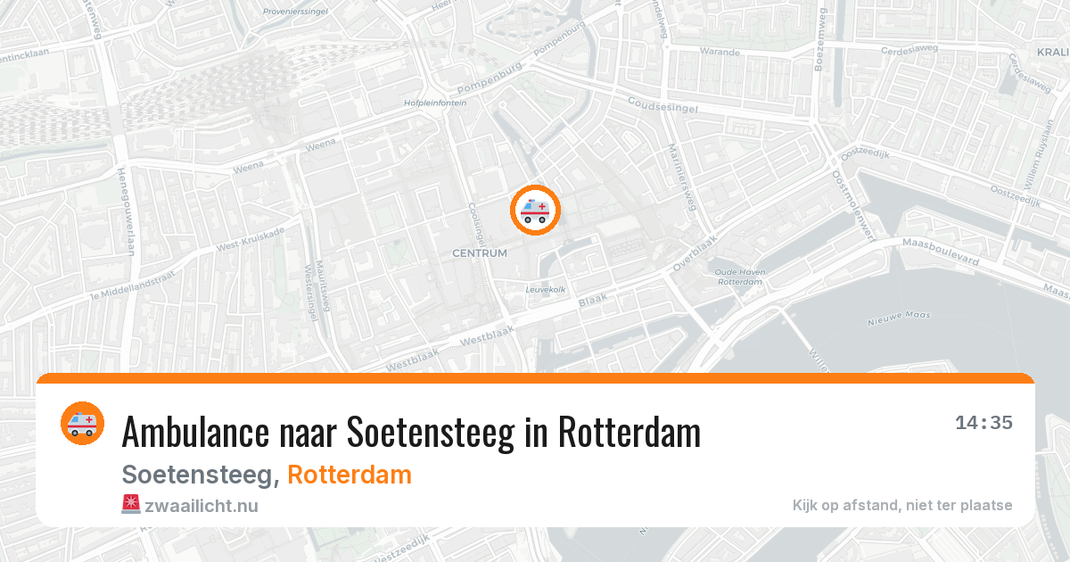 Ambulance naar Soetensteeg in Rotterdam — 7 apr 2026