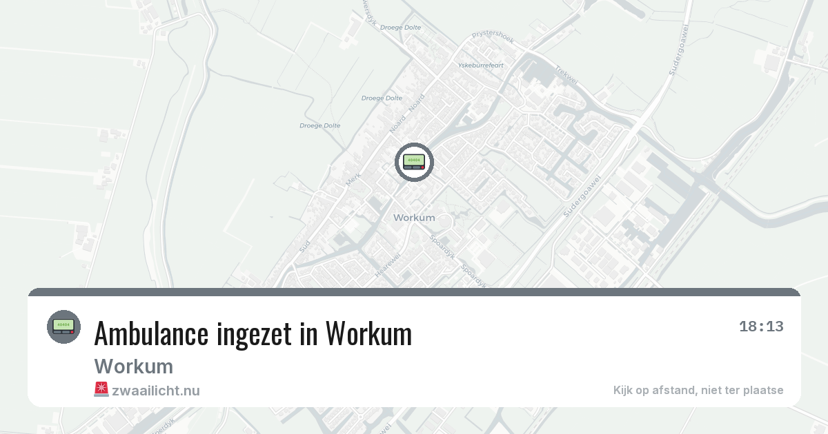 Ambulance ingezet in Workum — 23 feb 2026