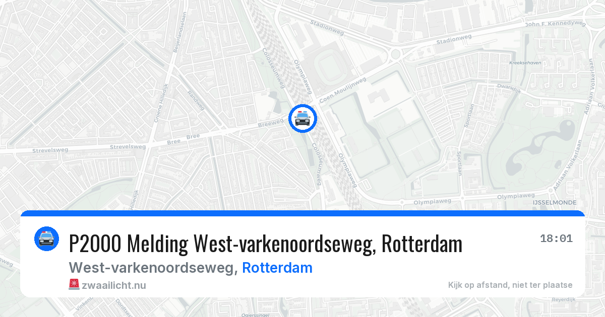 P2000 Melding West-varkenoordseweg, Rotterdam — 5 jun 2026