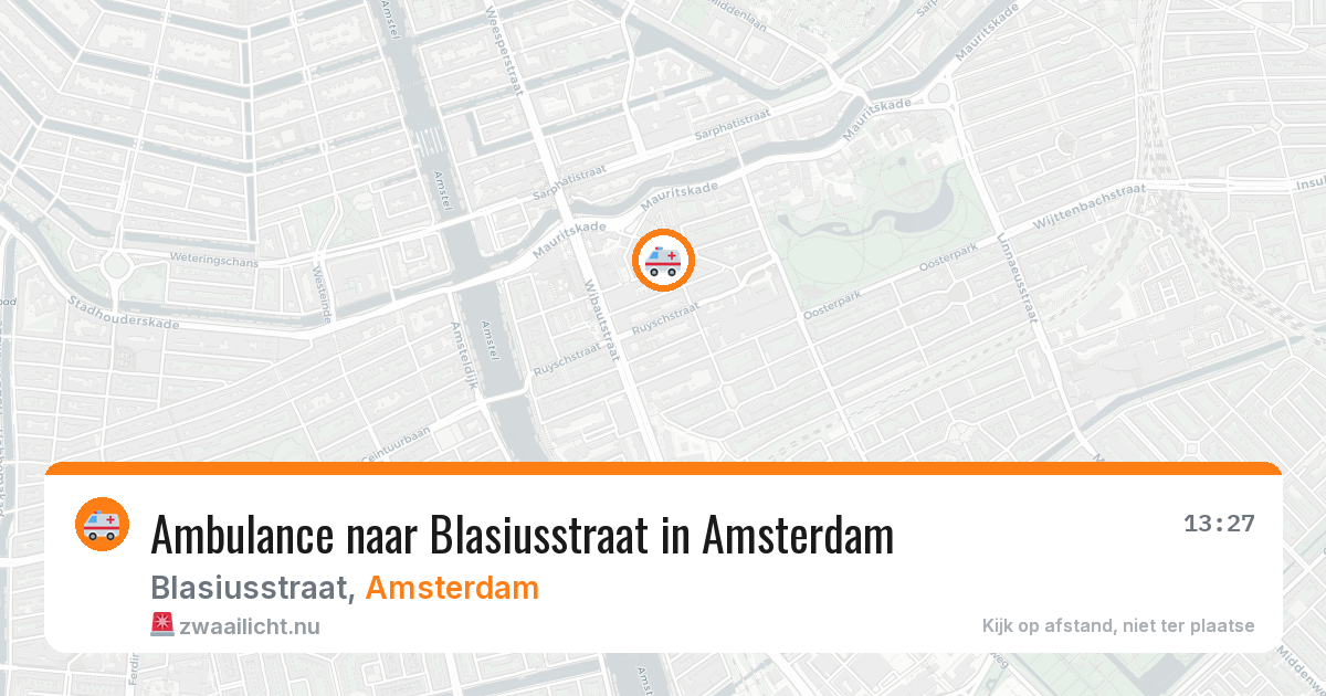 Ambulance naar Blasiusstraat in Amsterdam — 5 jun 2026