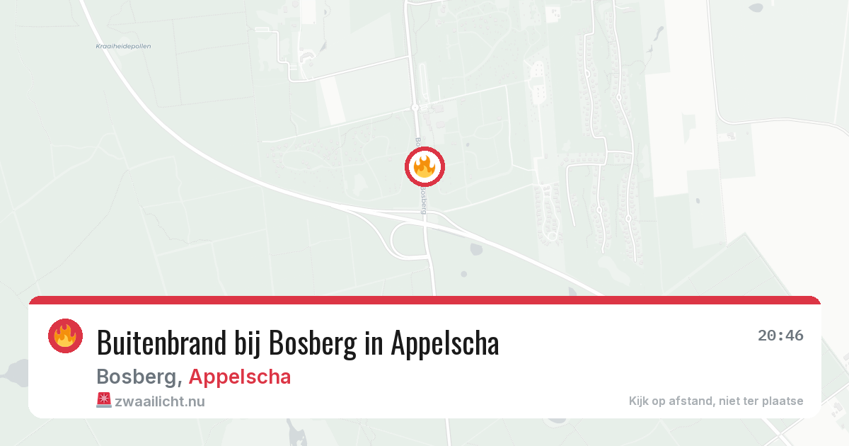 Buitenbrand bij Bosberg in Appelscha — 14 jul 2026