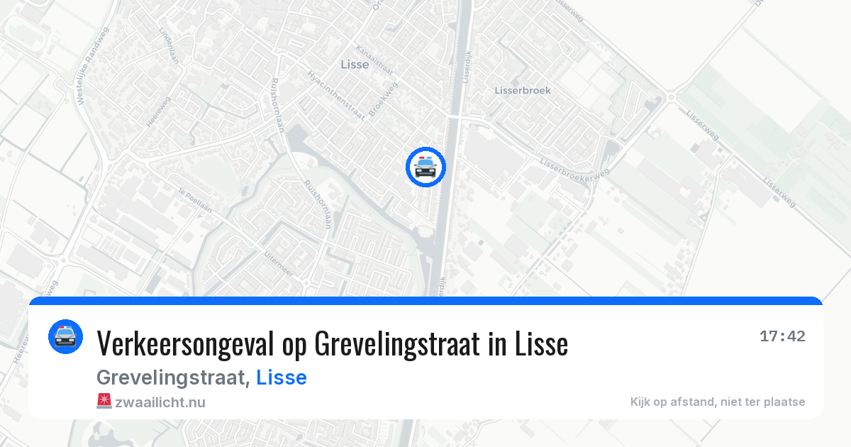 Verkeersongeval op Grevelingstraat in Lisse — 21 mrt 2026