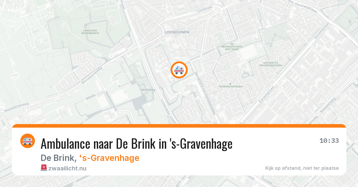 Ambulance naar De Brink in 's-Gravenhage — 11 mei 2026