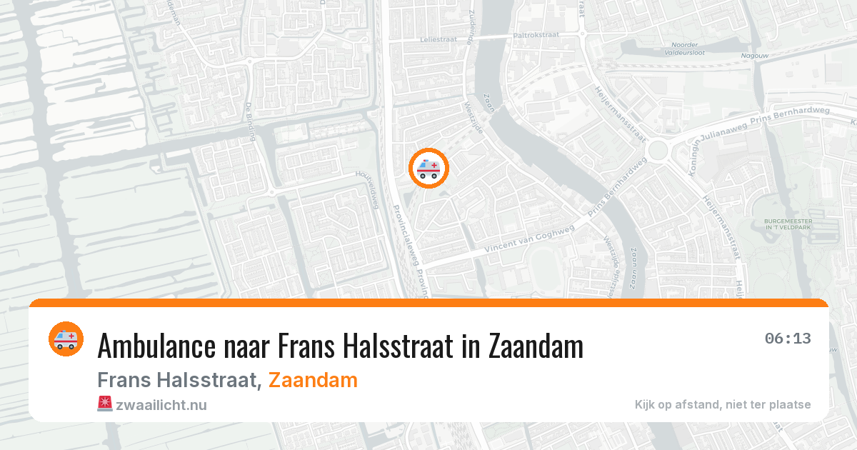 Ambulance naar Frans Halsstraat in Zaandam — 22 jul 2026