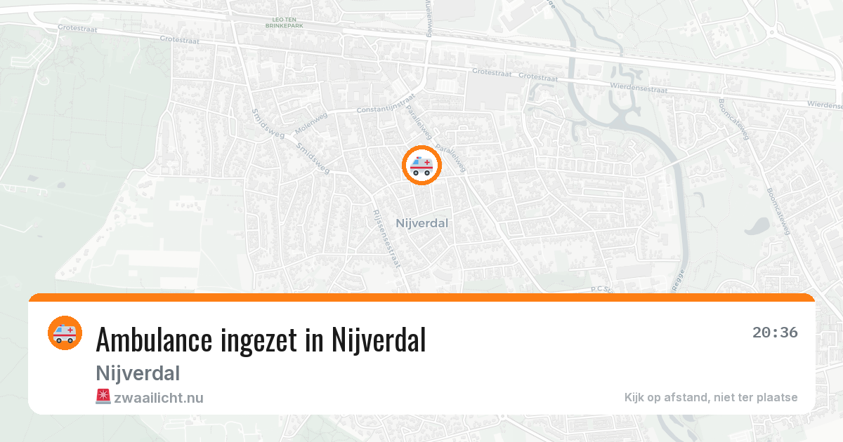 Ambulance ingezet in Nijverdal — 16 jan 2026