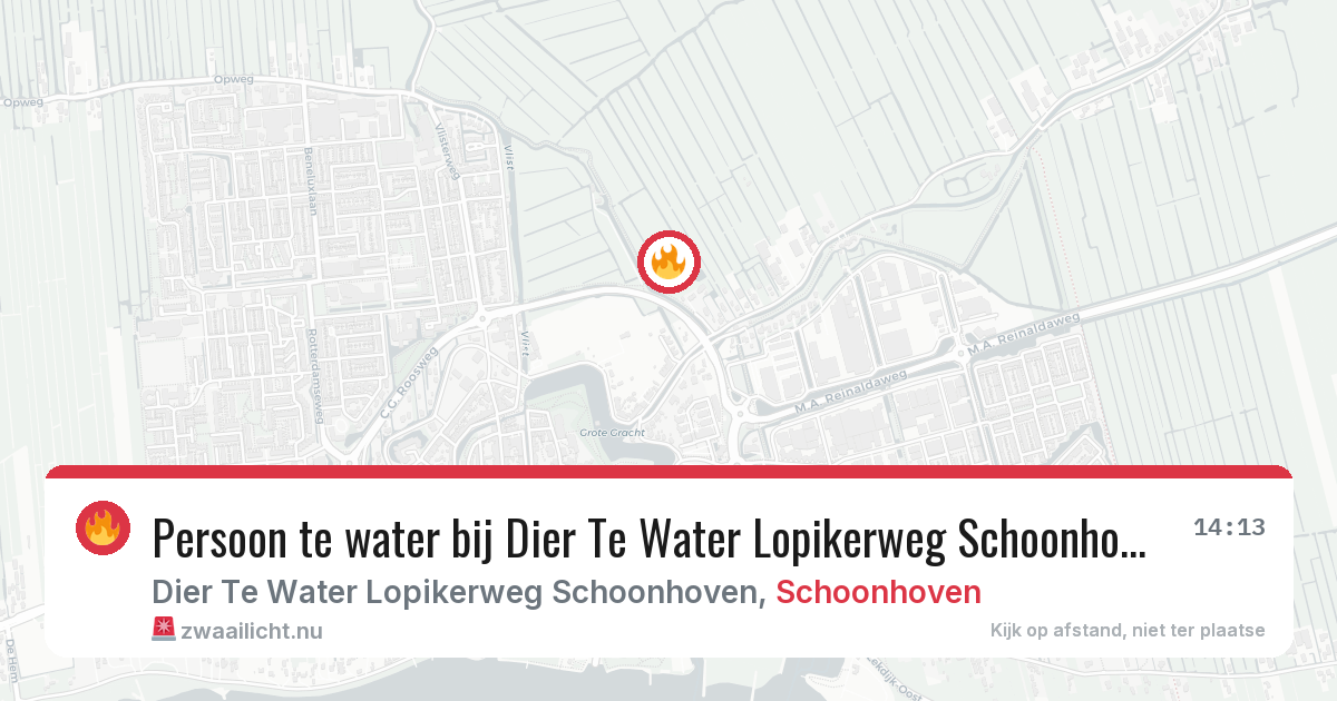 Persoon te water bij Dier Te Water Lopikerweg Schoonhoven in Schoonhoven — 20 jul 2026