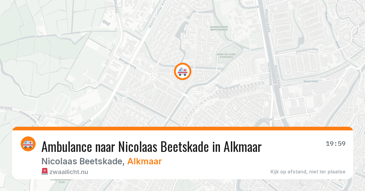 Ambulance naar Nicolaas Beetskade in Alkmaar — 18 jul 2026