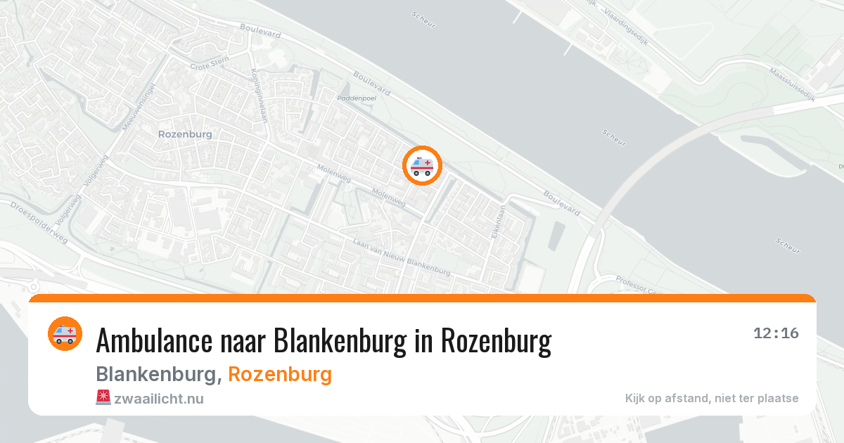 Ambulance naar Blankenburg in Rozenburg — 1 jun 2026