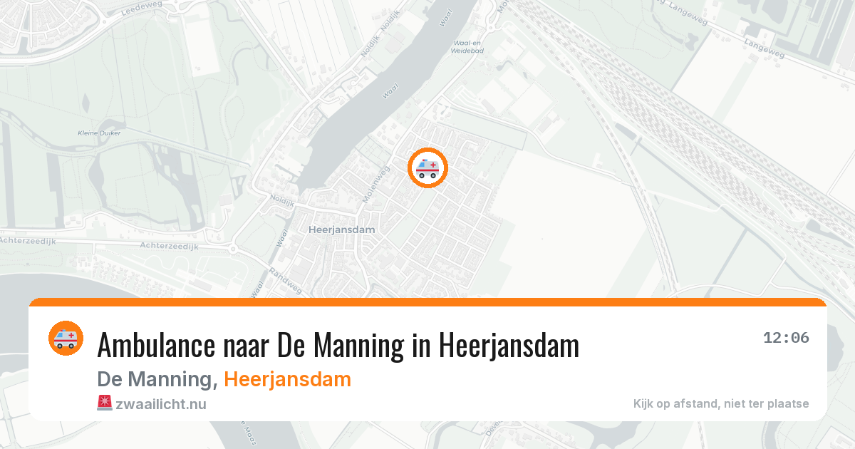 Ambulance naar De Manning in Heerjansdam — 2 jun 2026