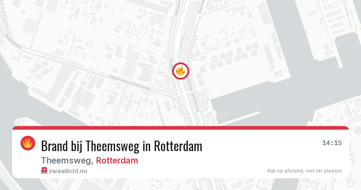Brand bij Theemsweg in Rotterdam — 5 mei 2026