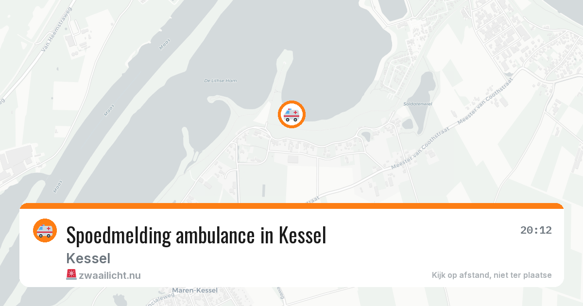 Spoedmelding ambulance in Kessel — 6 jul 2026