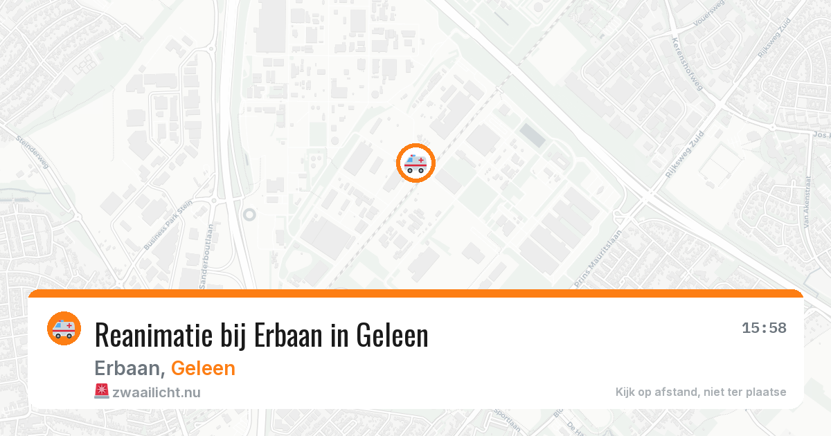 Reanimatie bij Erbaan in Geleen — 27 jun 2026
