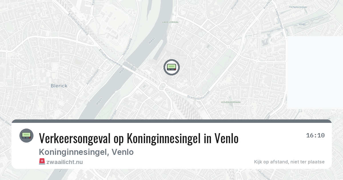 Verkeersongeval op Koninginnesingel in Venlo — 10 jul 2026