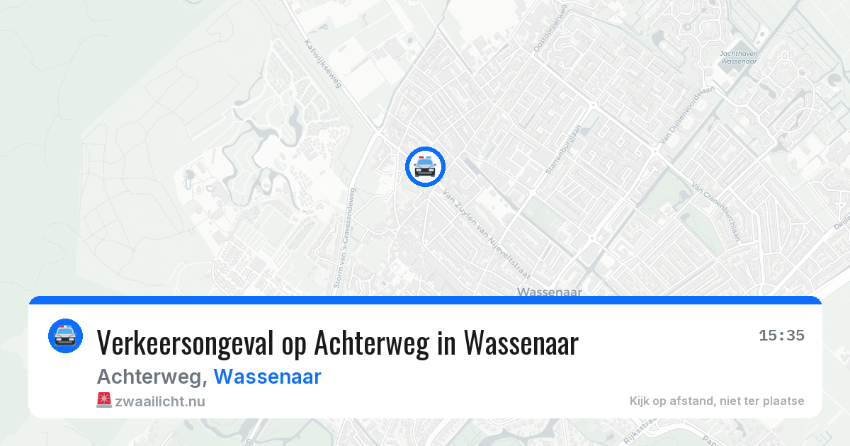 Verkeersongeval op Achterweg in Wassenaar — 21 jul 2026