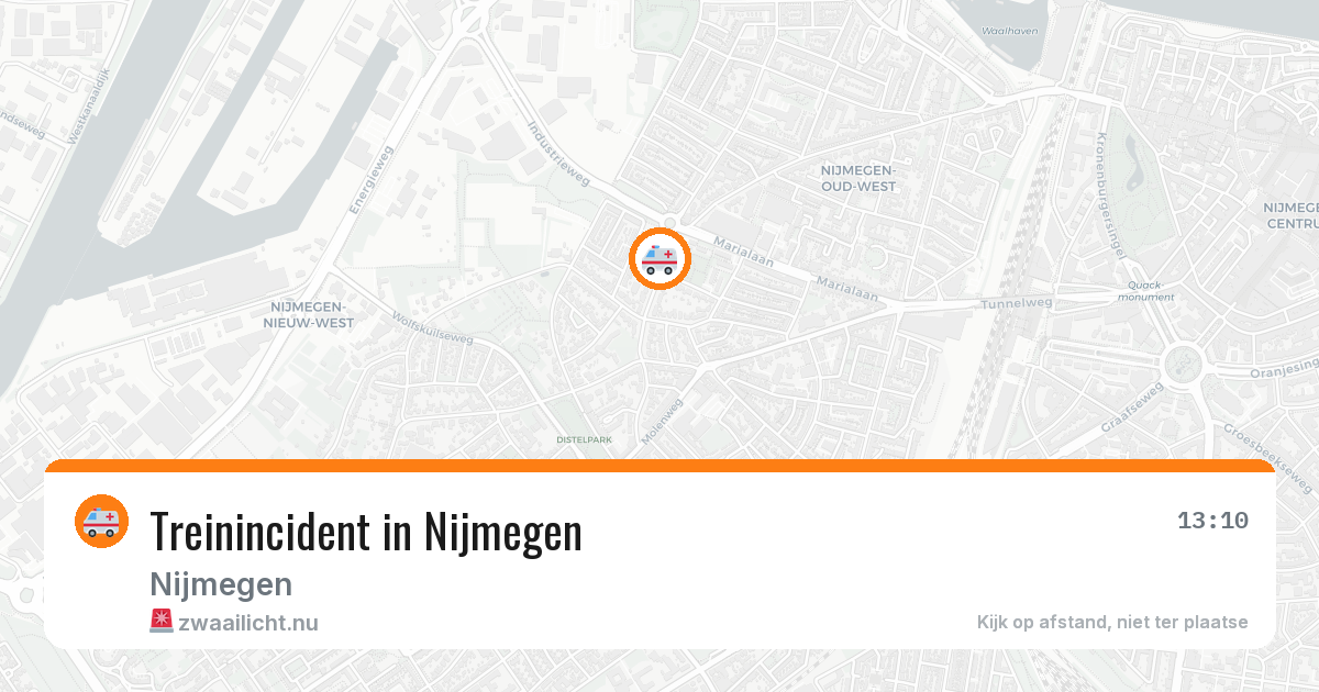 Treinincident in Nijmegen — 23 jul 2026