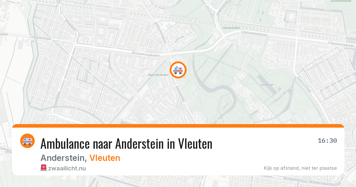 Ambulance naar Anderstein in Vleuten — 6 apr 2026
