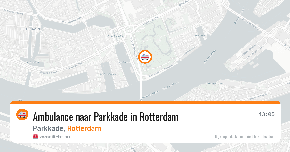 Ambulance naar Parkkade in Rotterdam — 22 jul 2026