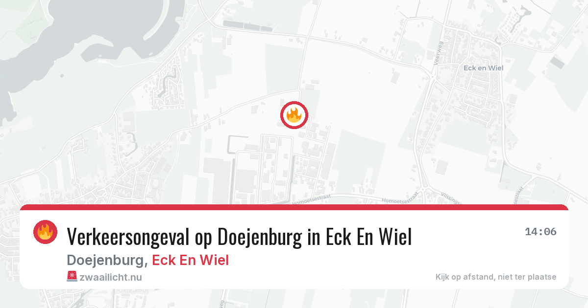 Verkeersongeval op Doejenburg in Eck En Wiel — 18 feb 2026