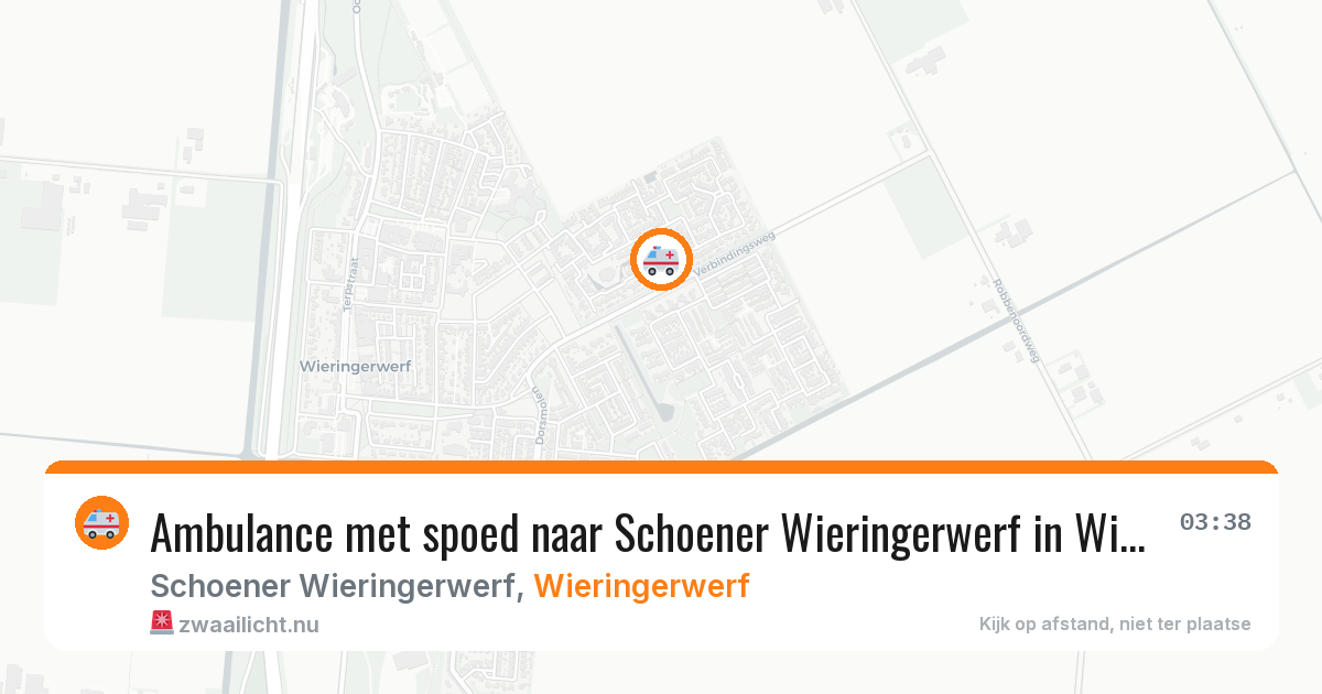 Ambulance met spoed naar Schoener Wieringerwerf in Wieringerwerf — 17 mei 2026