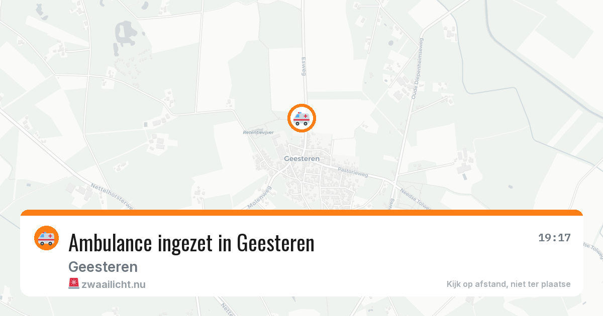 Ambulance ingezet in Geesteren — 23 mrt 2026