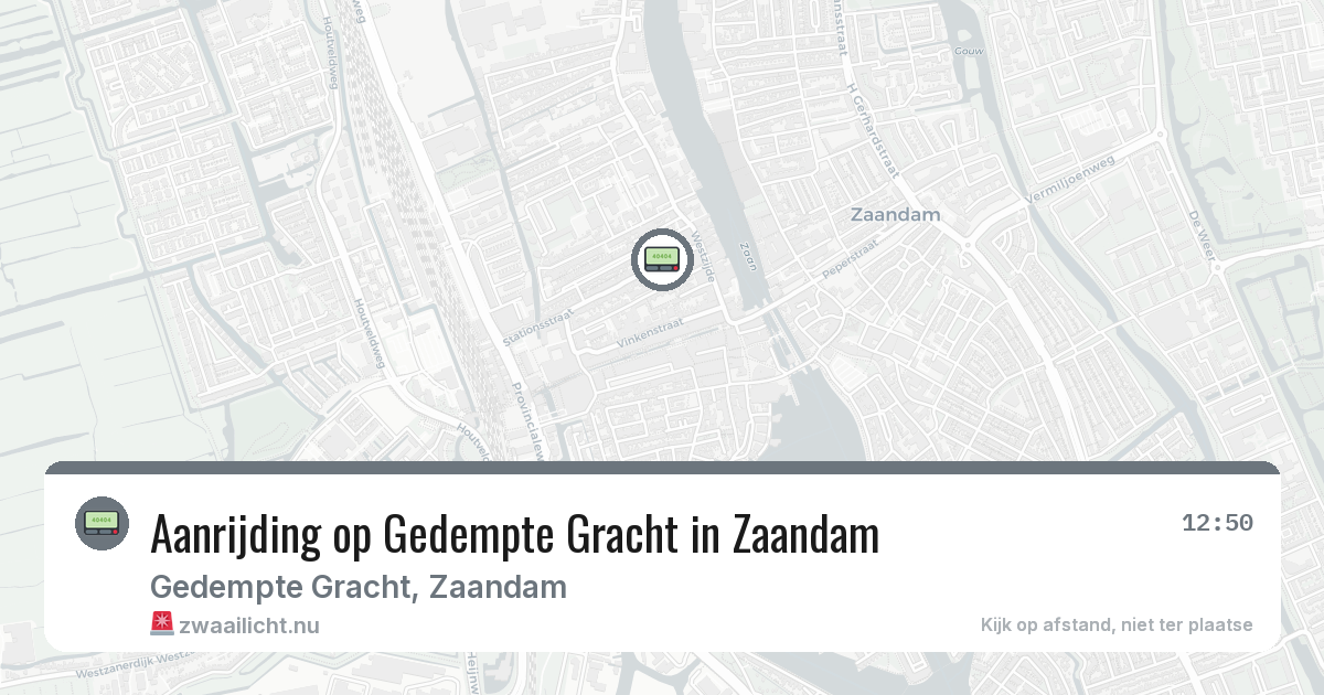 Aanrijding op Gedempte Gracht in Zaandam — 24 feb 2026