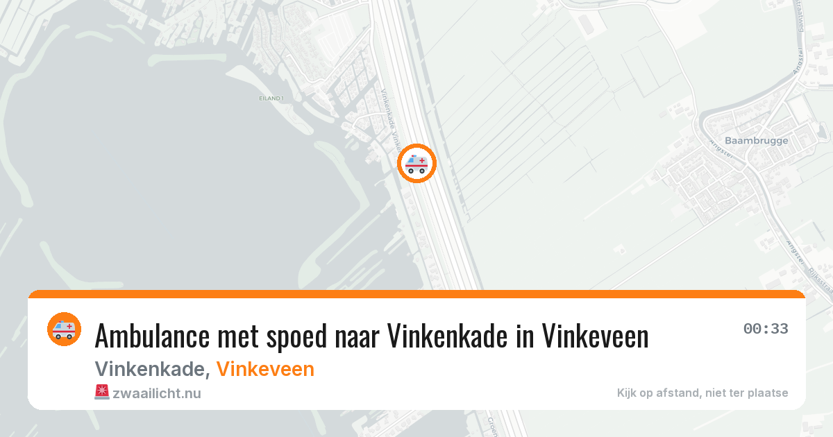 Ambulance met spoed naar Vinkenkade in Vinkeveen — 3 apr 2026