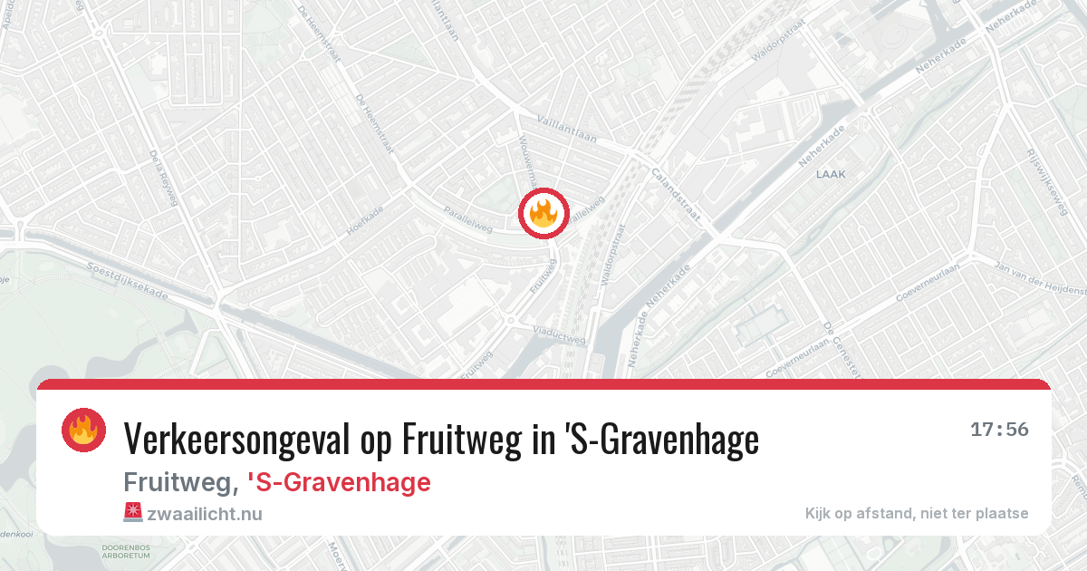 Verkeersongeval op Fruitweg in 'S-Gravenhage — 5 jun 2026