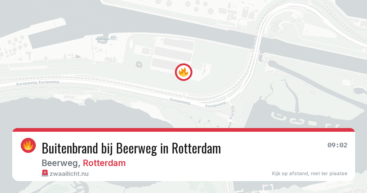 Buitenbrand bij Beerweg in Rotterdam — 6 mei 2026