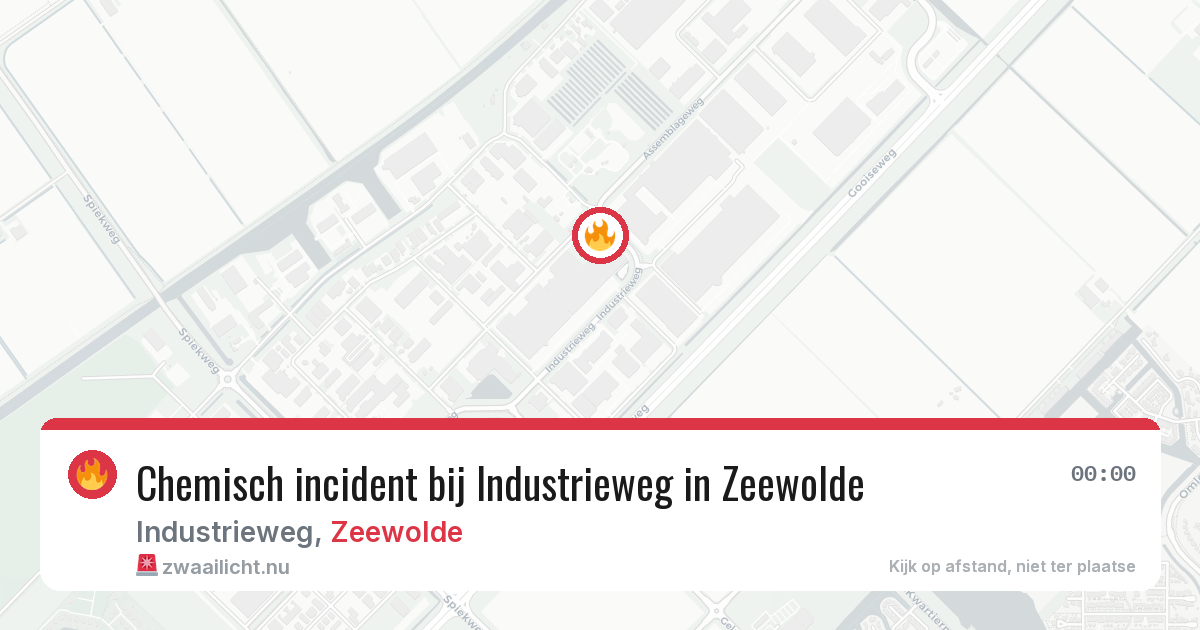 Chemisch incident bij Industrieweg in Zeewolde — 13 apr 2026