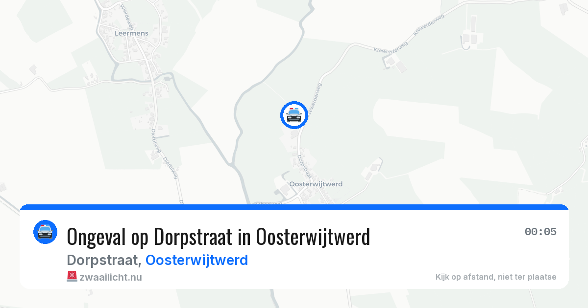 Ongeval op Dorpstraat in Oosterwijtwerd — 11 apr 2026