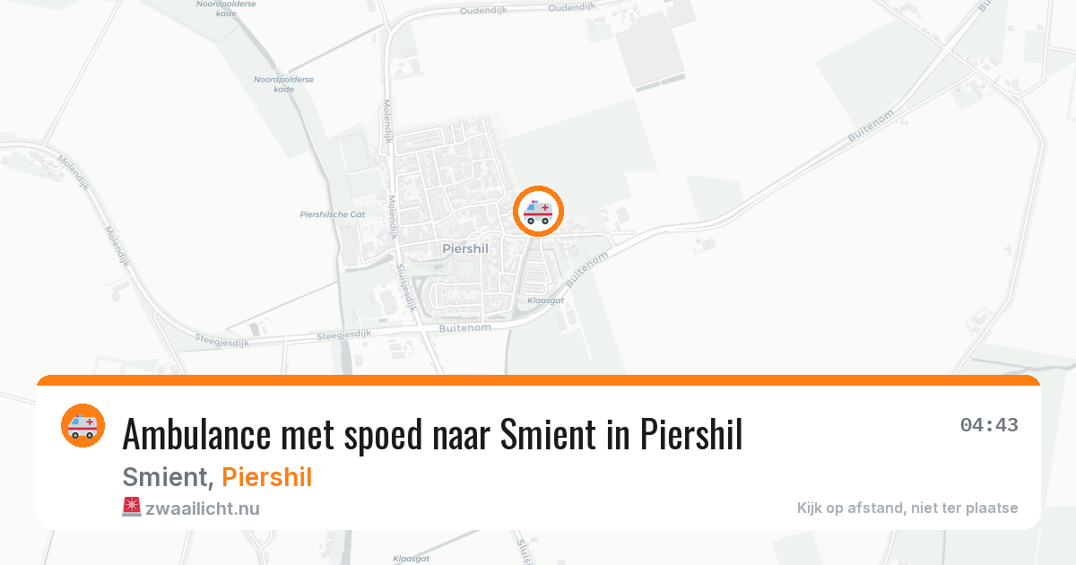 Ambulance met spoed naar Smient in Piershil — 14 jul 2026