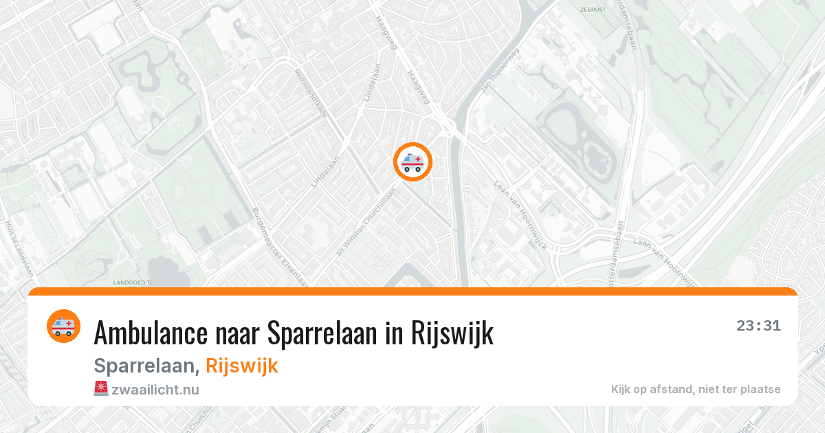Ambulance naar Sparrelaan in Rijswijk — 22 jul 2026