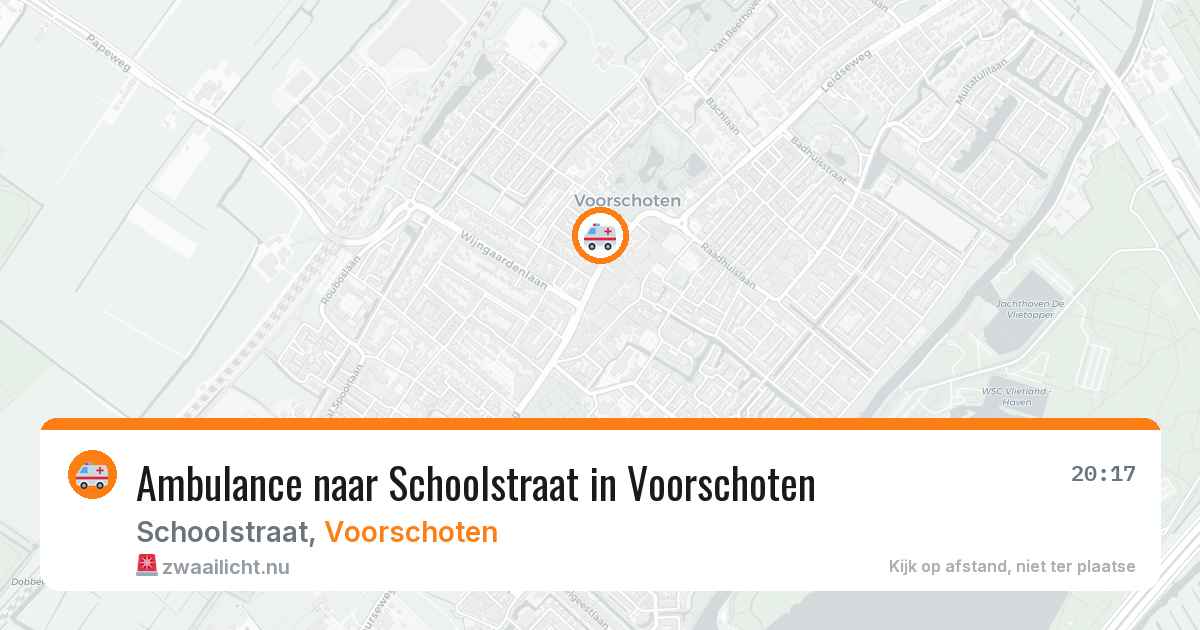 Ambulance naar Schoolstraat in Voorschoten — 24 jul 2026
