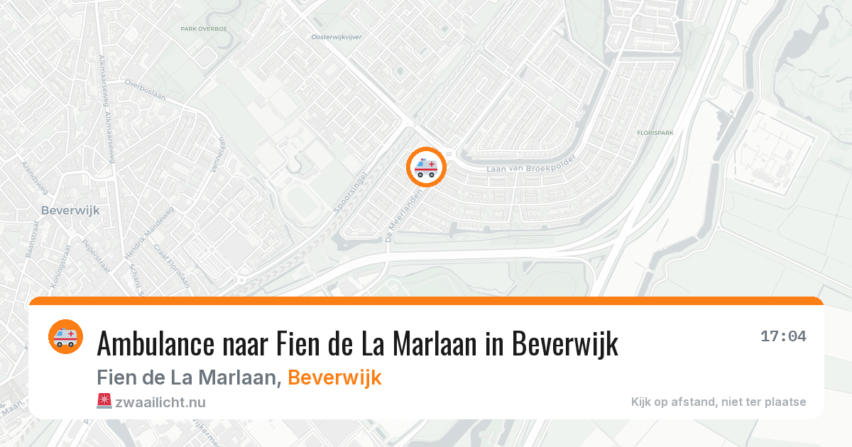 Ambulance naar Fien de La Marlaan in Beverwijk — 17 jul 2026