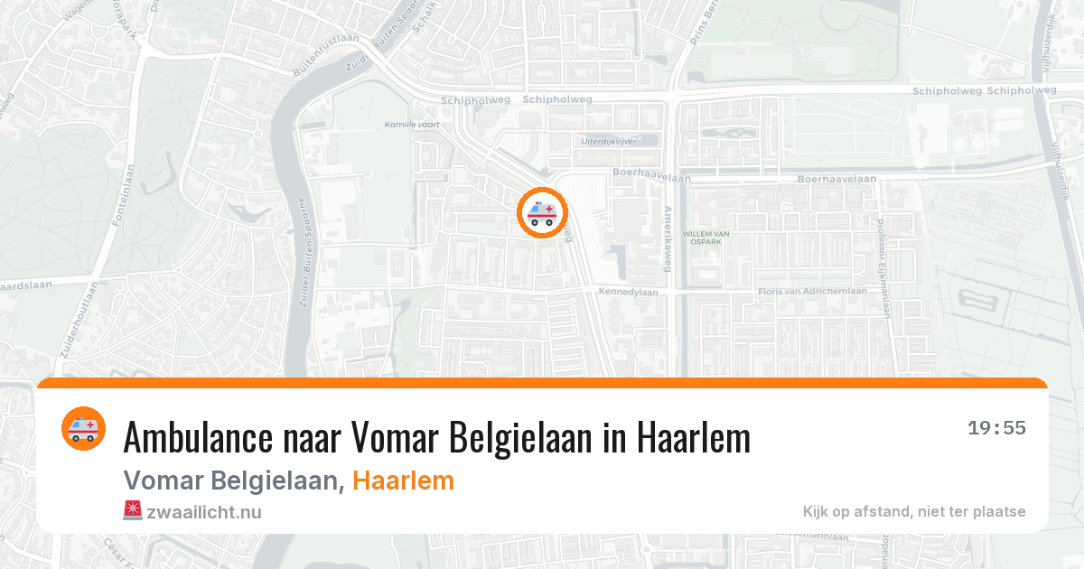 Ambulance naar Vomar Belgielaan in Haarlem — 22 jul 2026