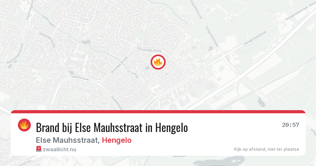 Brand bij Else Mauhsstraat in Hengelo — 29 mei 2026