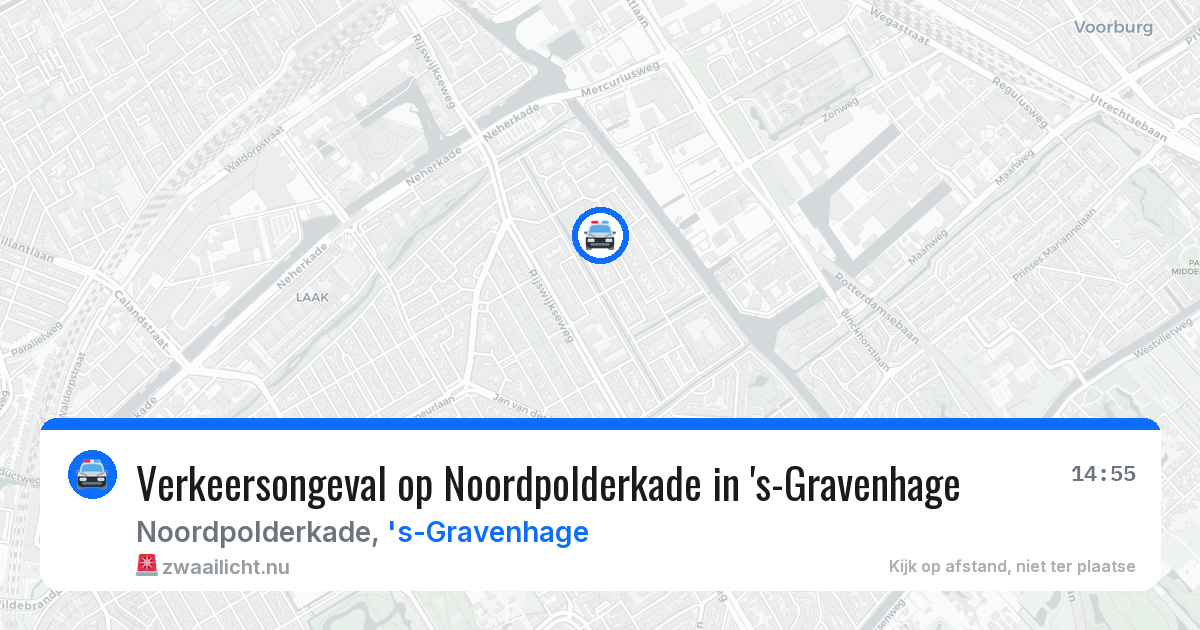 Verkeersongeval op Noordpolderkade in 's-Gravenhage — 24 mrt 2026