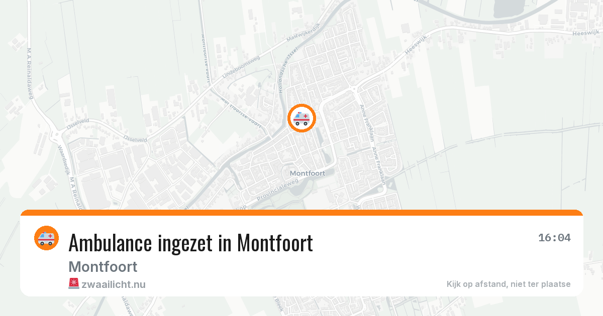 Ambulance ingezet in Montfoort — 14 jul 2026