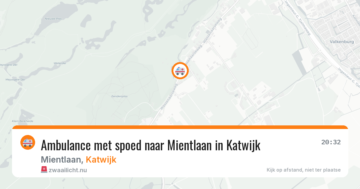 Ambulance met spoed naar Mientlaan in Katwijk — 19 jul 2026