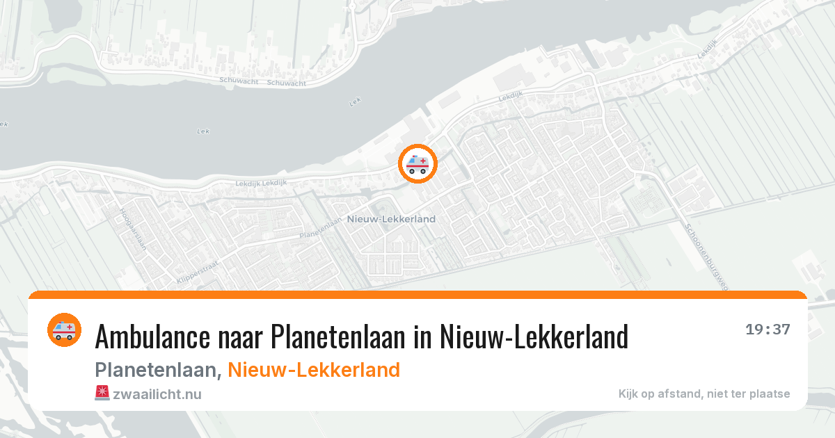 Ambulance naar Planetenlaan in Nieuw-Lekkerland — 11 jul 2026