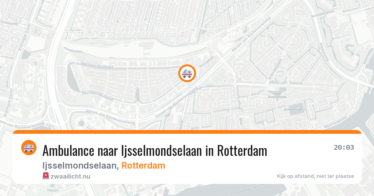 Ambulance naar Ijsselmondselaan in Rotterdam — 18 mei 2026