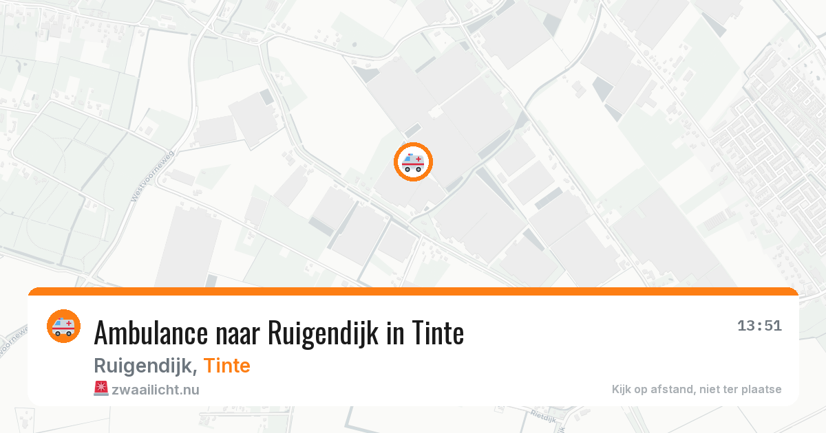 Ambulance naar Ruigendijk in Tinte — 4 apr 2026