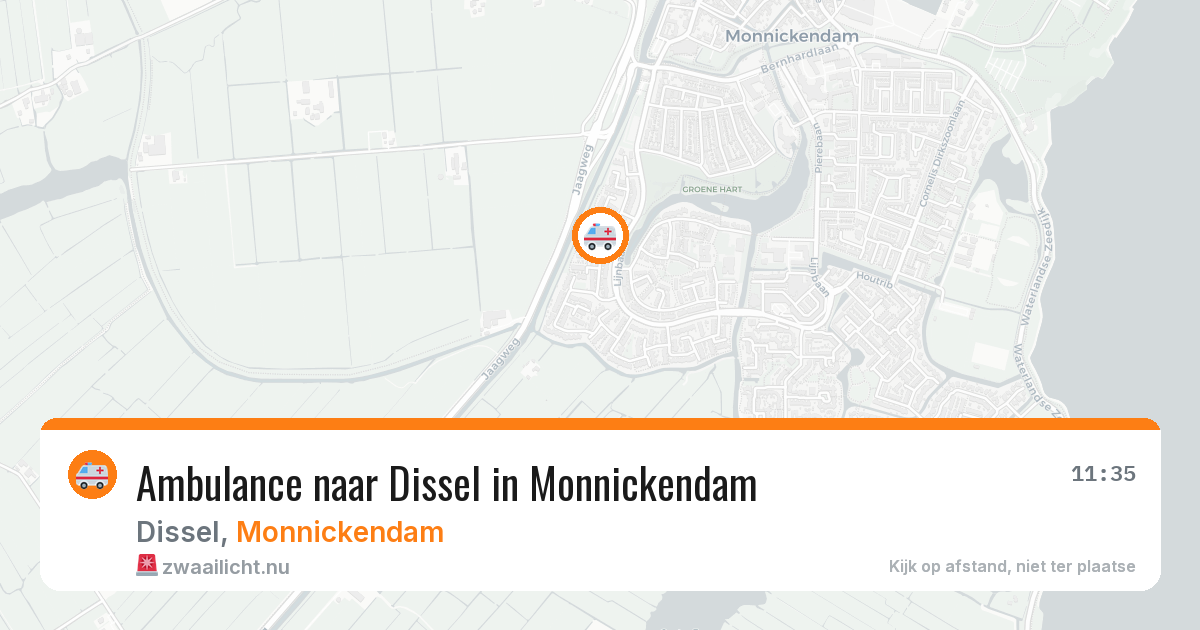 Ambulance naar Dissel in Monnickendam — 30 mrt 2026