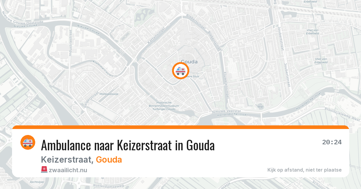 Ambulance naar Keizerstraat in Gouda — 15 jul 2026