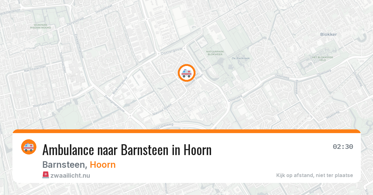 Ambulance naar Barnsteen in Hoorn — 13 jul 2026