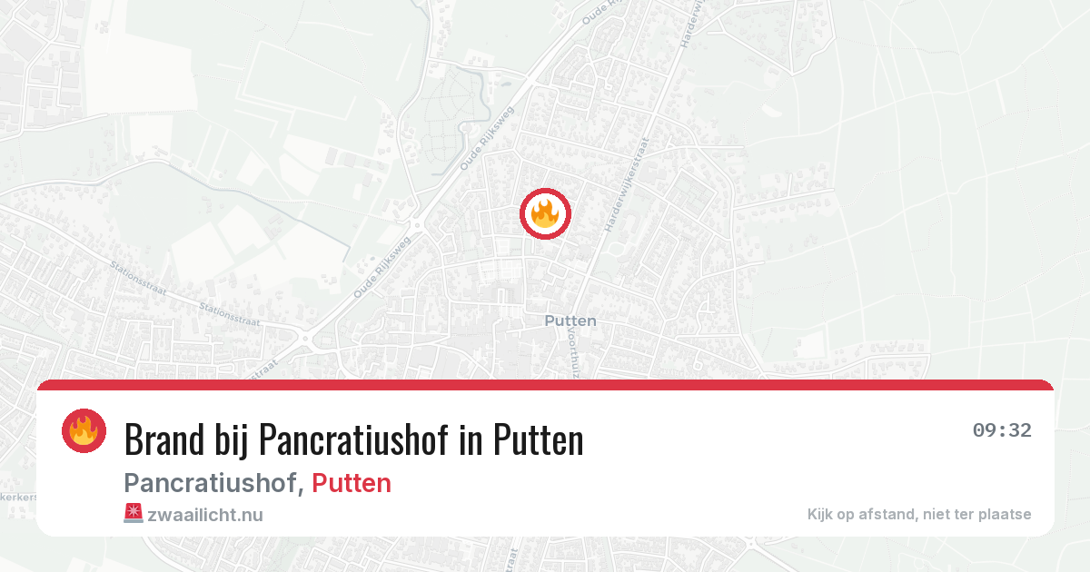 Brand bij Pancratiushof in Putten — 12 jul 2026
